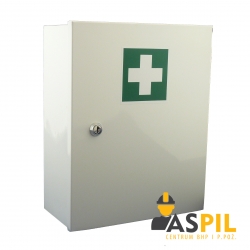 Przemysłowa apteczka pierwszej pomocy metalowa PLUS